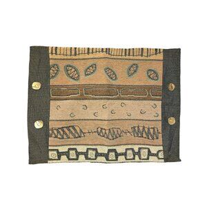 Vintage Bay Linens Decorative Tribal African Standard Pillow Sham Button Detail